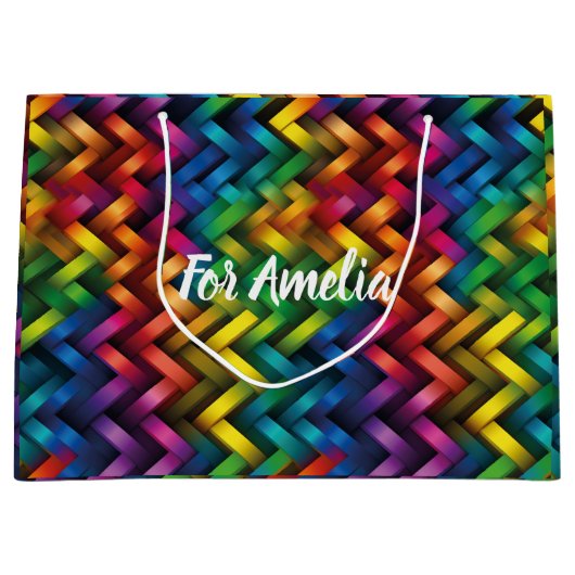 Arcoíris de Geometría Vibrante Groot Cadeauzakje (Voorkant)