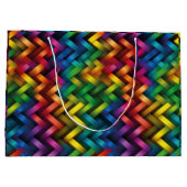 Arcoíris de Geometría Vibrante Groot Cadeauzakje (Achterkant)