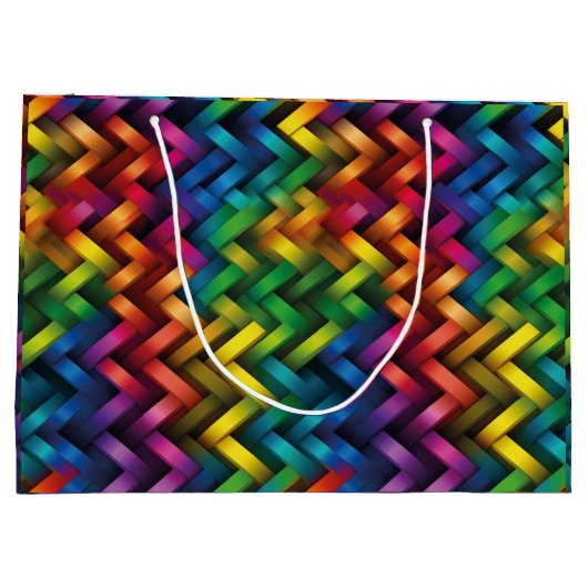 Arcoíris de Geometría Vibrante Groot Cadeauzakje (Achterkant)