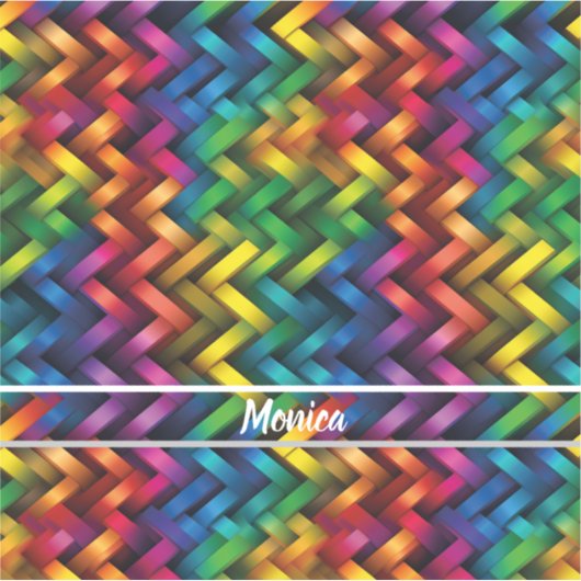 Arcoíris de Geometría Vibrante Sticker (Voorkant)