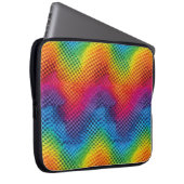 Arcoíris geometría de color laptop sleeve (Voorkant Rechts)