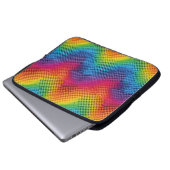 Arcoíris geometría de color laptop sleeve (Voorkant onderkant)