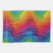 Arcoíris geometría de color theedoek (Horizontaal)
