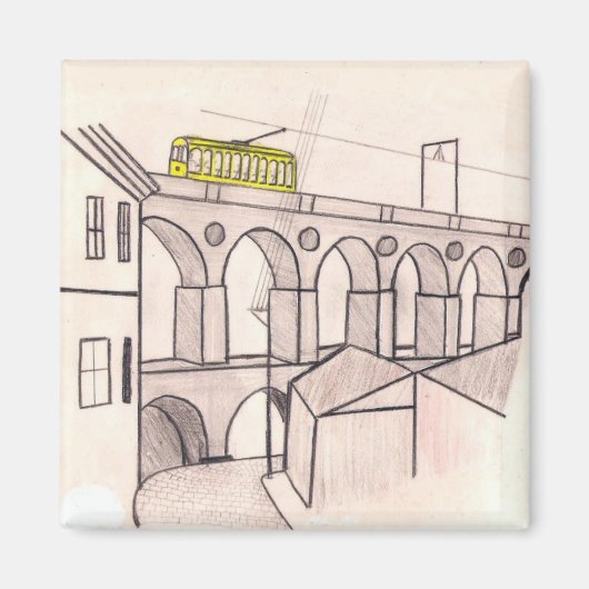 Arcos da Lapa r.j. Magneet (Voorkant)