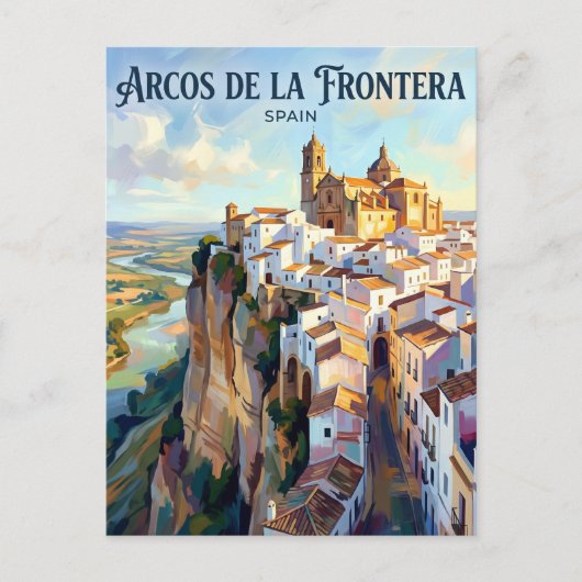 Arcos de la Frontera Spanje Briefkaart (Voorkant)