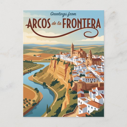 Arcos de la Frontera Spanje Briefkaart (Voorkant)