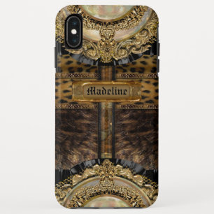 Arcos Leopard Chic Monogram Tough Case-Mate iPhone Case