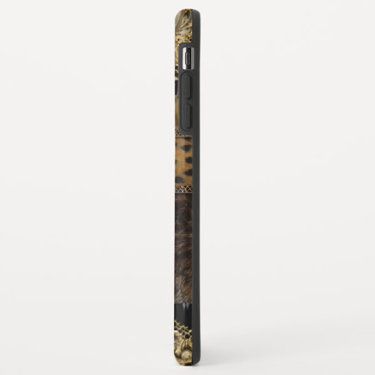 Arcos Leopard Chic Monogram Tough Case-Mate iPhone Case (Achterkant/links)