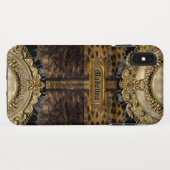 Arcos Leopard Chic Monogram Tough Case-Mate iPhone Case (Achterkant (horizontaal))