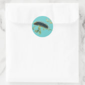 Arctia caja ronde sticker (Tas)