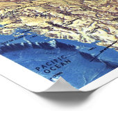 " Arctic: 1971 The Arctic OCEAN FLOOR map ... Poster (Hoek)