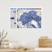 " Arctic: 1990/hedendaags - gedetailleerde Ocean F Poster (Keuken)