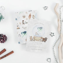 Arctic Adventure Snow Wereldbol Verjaardag