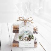 Arctic Adventure verjaardagsfeestje Cadeaulabel