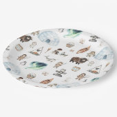 Arctic Adventure verjaardagsfeestje Papieren Bordje (Gekanteld)