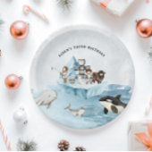 Arctic Adventure verjaardagsfeestje Papieren Bordje
