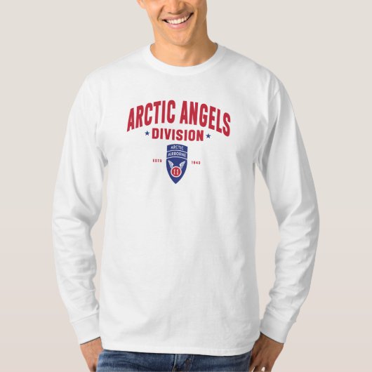 Arctic Angels Division 11e Luchtlandingsdivisie T-shirt (Voorkant)