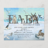 Arctic Animal Baby Het is koud buiten de winterpoo Flyer (Voorkant)