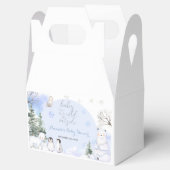 ARCTIC ANIMAL Snowflakes Trees Baby shower Gift Bedankdoosjes (Geopend)