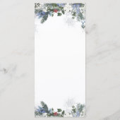 Arctic Animal Winter Onederland 1e Verjaardag Menu (Achterkant)