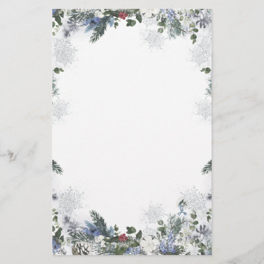 Arctic Animal Winter Onederland Baby shower Advies (Achterkant)