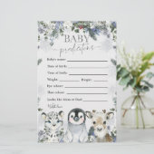 Arctic Animal Winter Onederland Baby voorspellinge (Staand voorkant)