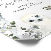 Arctic Animal Winter Onederland Baby's zijn zoet Poster (Hoek)