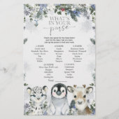 Arctic Animal Winter Onederland douchebeurs (Voorkant)