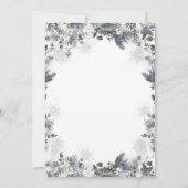 Arctic Animal Winter Onederland Eerste verjaardag Kaart (Achterkant)