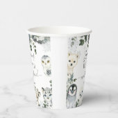 Arctic Animal Winter Onederland Eerste verjaardag Papieren Bekers (Rechts)