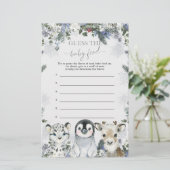 Arctic Animal Winter Onederland Gast Baby Food (Staand voorkant)