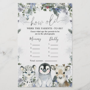 Arctic Animal Winter Onederland Hoe oud Ouders