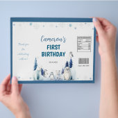 Arctic Animals 1st Verjaardag Chip Bag Wrapper Flyer (Hand)