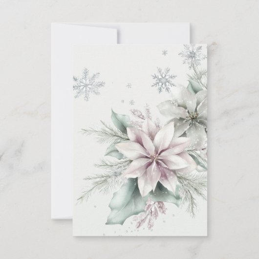 Arctic Animals Baby shower Bedankkaart (Achterkant)