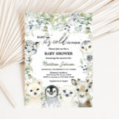 Arctic Animals Baby shower Kaart