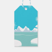 Arctic Animals Bedankt voor uw komst Label Cadeaulabel (Achterkant)