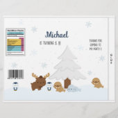 Arctic Animals Party Favor Bag Chip Bag Wrapper Flyer (Voorkant)