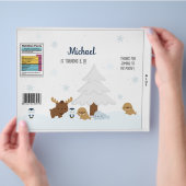 Arctic Animals Party Favor Bag Chip Bag Wrapper Flyer (Hand)