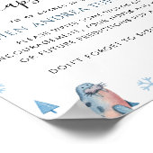 Arctic Animals Winter 1e Verjaardag Tijd Capsule Poster (Hoek)