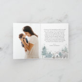 Arctic Animals Winter Baby shower Dank je wel kaar Bedankkaart (Binnen)