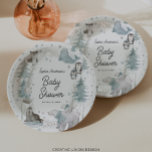 Arctic Animals Winter Baby shower Papieren Borden Papieren Bordje<br><div class="desc">Arctic Animals Baby shower Papieren Borden! Bewerk met je douchegegevens. Het plannen van een baby shower kan een heerlijke ervaring zijn en door het thema Arctic Animals van Creative Union Design te kiezen, kan het feestplanningsproces worden vereenvoudigd terwijl het een charmant tintje toevoegt. De met de hand beschilderde arctische houtlanddieren,...</div>