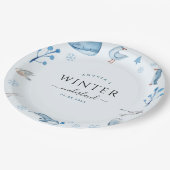 Arctic Animals Winter Onederland Borden Papieren Bordje (Gekanteld)
