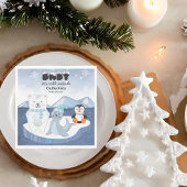 Arctic Animals Winter Wonderland Baby shower Servet