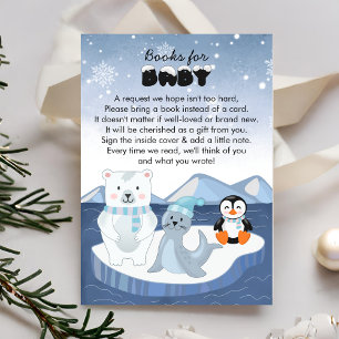 Arctic Animals Winter Wonderland boeken voor Baby Informatiekaartje