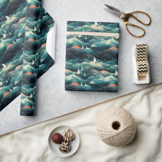 Arctic Aurora Expedition: Icy Adventure Design Cadeaupapier