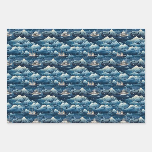 Arctic Aurora Expedition: Icy Adventure Design Inpakpapier Vel (Voorkant 3)