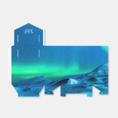 Arctic Aurora Northern Lights Wedding Bedankdoosjes (Uitgevouwen)