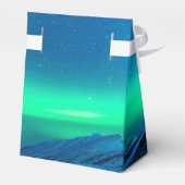 Arctic Aurora Northern Lights Wedding Bedankdoosjes (Achterkant)