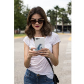 Arctic Azure Waterverf Penguin, op maat Case-Mate iPhone Case