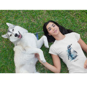 Arctic Azure Waterverf Penguin, op maat T-shirt